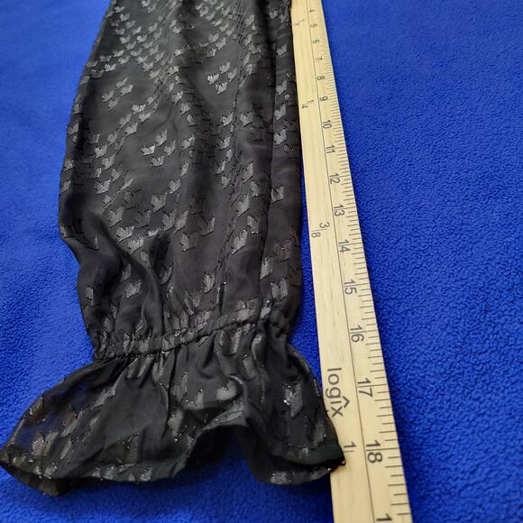 NWT Cupio Sequin Bodice Blouse Party, Whimsigoth, Dark Coquette, Dark Glam Sz L - Picture 15 of 15